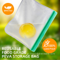 Επαναχρησιμοποιήσιμη PEVA επίπεδη πολύχρωμη διαφανή τσάντα